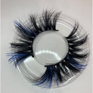 Strip Lashes with a hint of Blue